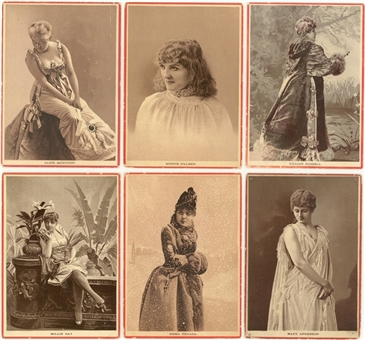 1890s N446 D.E. Rose "Imperial Cards" Collection (13 Different) – Featuring Lillian Russell